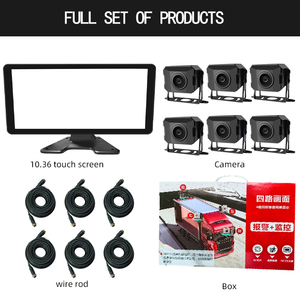 10.36-inch IPS 6-kênh màn hình cảm ứng hiển thị BSD Ai Xe tải giám sát ADAS Hệ thống báo động bằng giọng nói xe buýt DVR Ghi - Product Image 6