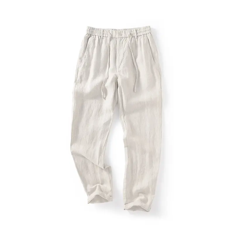 Wholesales linen pants for men fabric linen pants men casual plus size linen pants Loose