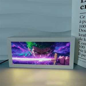 Lámpara de <span class=keywords><strong>Noche</strong></span> 3D de PVC con Diseño de Anime de One Piece, Luffy y Ace, Decoración Moderna para Habitación, el Mejor Regalo - Product Image 4