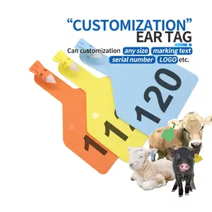 HED-ET117 electronic ear tags for animals cattle smart ear tag TPU Animal Ear Tag