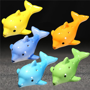 โลมาโอคารินาเซรามิก6หลุมขนาดใหญ่ปลาโลมาโอคารินา6หลุมขนาดกลาง - Product Image 2