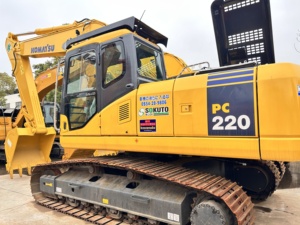 Excavadora Usada Original Komatsu PC220 de 22 Toneladas con Capacidad de Cucharón de 1m, Motor de 120kw, Caja de Cambios, Bomba y Rodamientos en Venta - Product Image 3