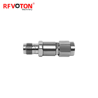 Adaptateur en acier inoxydable 2,4 mm Smk femelle (F) vers prise mâle 2,92 mm Adaptateur coaxial RF
