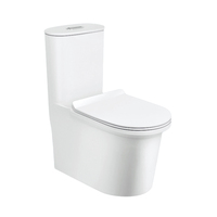 Medyag OEM 300mm Sangle Siphon WC Cuvette de Toilette Double Chasse Style Moderne Une Pièce Commode Céramique Montée Au Sol Certifiée Cupc