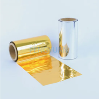 Film métallisé BOPET Pengyuan 12 microns, résistant à l'humidité, transparent et souple, pour l'emballage alimentaire/cadeaux et l'isolation laminée