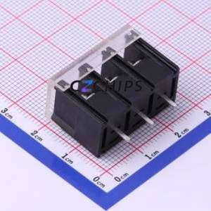 KF28C-7.62-3P Barrier Terminal Block Through hole Component (THT),P=7.62mm Connector With Cover Plate 7.62mm 1x3P Straight Pin - Product Image 2