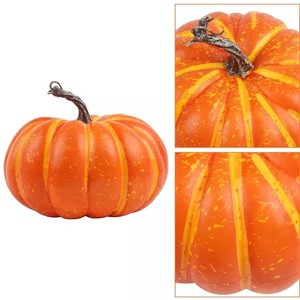 Citrouille Artificielle Réaliste, Simulation de Légume Faux pour Décoration de Thanksgiving, Halloween, Récolte et Accessoires de Photographie - Product Image 5