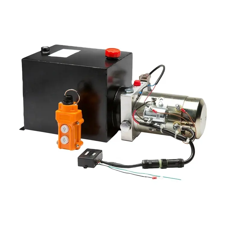 Remote Control Hydraulic Power Unit Pack For Dump Trailer Truck