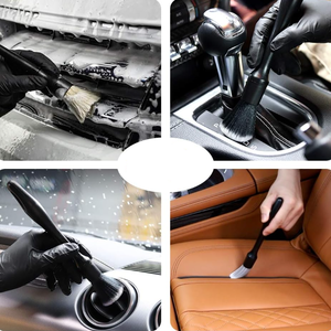 Set di 3 Spazzole per Lavaggio Auto, Kit per <span class=keywords><strong>Pulizia</strong></span> <span class=keywords><strong>Interni</strong></span> con Setole Diverse per Rimozione Polvere e <span class=keywords><strong>Pulizia</strong></span> Bocchette dell'Aria - Product Image 6