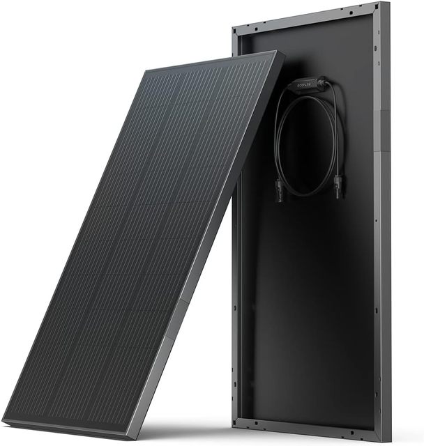 Ecoflow 2pcs 100w 12v Solar Panels, High Efficiency Monocrystalline Pv Modules, Ip68 Waterproofing, for Rv& Marine Rooftop