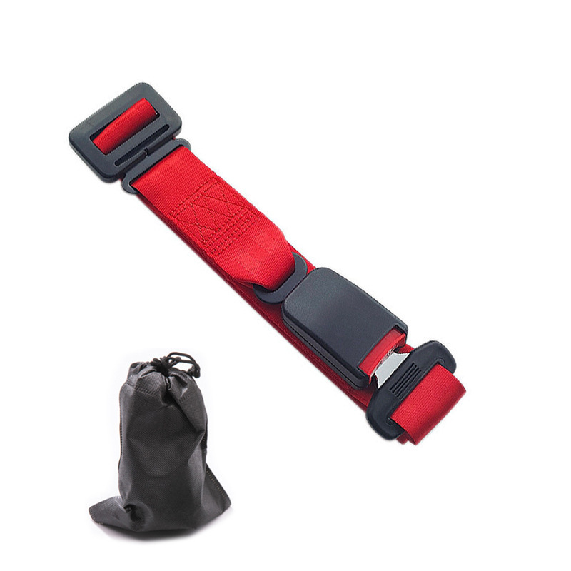Cinturón de seguridad de maternidad con hebilla a presión roja (en bolsa no tejida)