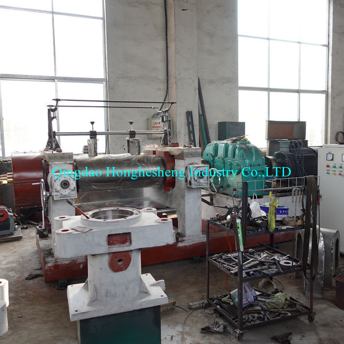 laboratory rubber twin rolling mixer mill machine xk400