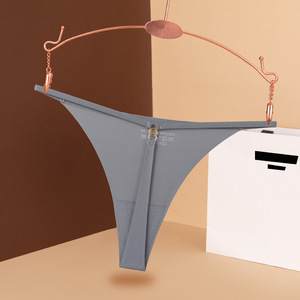 Ropa interior sexy sin costuras de seda helada de cintura baja transpirable para mujer - Product Image 5