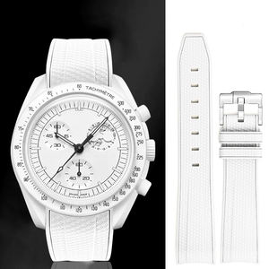 Meilleure Vente <span class=keywords><strong>Bracelet</strong></span> de Montre de 20 mm en Silicone Liquide Souple pour Plongée, Étanche, à Embout Incurvé, pour <span class=keywords><strong>MoonSwatch</strong></span> - Product Image 2