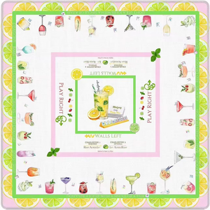 Chinoiserie 화이트 타이거 꽃무늬 아메리칸 마작 매트 미끄럼 방지 고무 방수 소음 감소 포커 도미노용 테이블 게임 패드 - Product Image 3