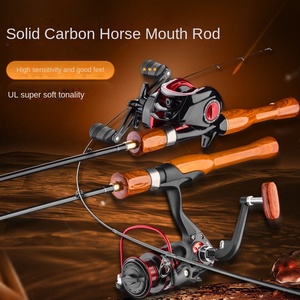 คันเบ็ดตกปลาคาร์บอนแบบ Water <span class=keywords><strong>Drop</strong></span> Wheel พร้อมด้ามจับแบบ Solid Horse Mouth สำหรับตกปลาแบบ Soft Road Set และ Micro-Object Bottom Fishing ใช้ได้กับการตกปลาในทะเลสาบ ลำธาร และปลาคาร์พ - Product Image 2