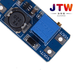 JTW DC-DC บูสต์โมดูล MT3608 2A อินพุต 3V/5V เอาต์พุต 5V/9V/12V/24V ปรับได้สำหรับโครงการอิเล็กทรอนิกส์ - Product Image 2