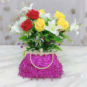 Tas Tangan Wanita Mewah Berkilau Custom Hot Sale, Tas Clutch Pesta Pernikahan <span class=keywords><strong>Prom</strong></span> Bertabur Manik-Manik Bling-Bling - Product Image 1