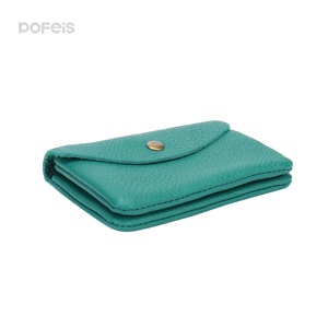 Carteras de Cuero Genuino para Hombre y Mujer, Mini Cartera de Doble Capa para Tarjetas de <span class=keywords><strong>Crédito</strong></span> e Identificación, Monedero, Bolsa de Almacenamiento, Cartera Corta para Negocios - Product Image 5