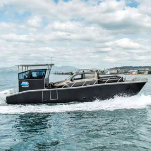 10m X 3m <span class=keywords><strong>5</strong></span> tonnes capacité de charge péniche de débarquement de cargaison de passagers en aluminium combinaison <span class=keywords><strong>bateau</strong></span> de travail avec porte de rampe avant - Product Image 1