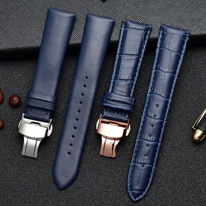 <span class=keywords><strong>Bracelet</strong></span> de <span class=keywords><strong>montre</strong></span> de luxe en <span class=keywords><strong>cuir</strong></span> véritable en acier inoxydable boucle papillon accessoires <span class=keywords><strong>bracelet</strong></span> de <span class=keywords><strong>montre</strong></span> en <span class=keywords><strong>cuir</strong></span> de remplacement 20/22mm - Product Image 3