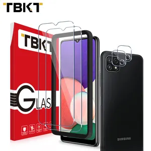 Best Quality Bulk purchase 2.5D Install Camera Lens Camera Protector 3 Pack Screen Protector Glass for Samsung Galaxy A22 5G