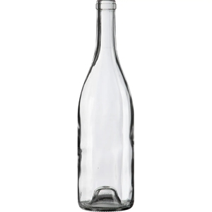 Botellas de Vino Borgoña de 750 ml, Color <span class=keywords><strong>Verde</strong></span> Antiguo Transparente, con Base Redonda, con Corcho - Product Image 1