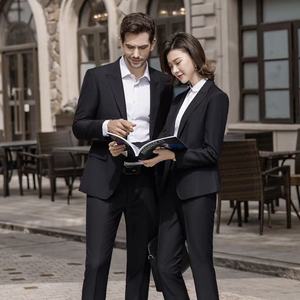 Erkekler İçin Otel Resepsiyon Müdürü Takımı, İş Resmi Blazer Ceket Pantolon Seti, Konaklama Üniforması, Özel Dikim - Product Image 3