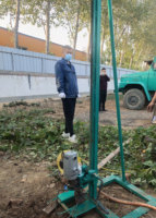 Máquina Perforadora de Pozos de Agua Manual, Portátil y Fácil de Operar, para Riego Familiar y Agrícola en África
