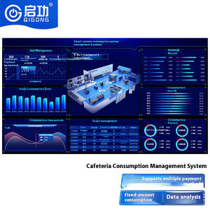 किगोंग स्मार्ट कैंटीन खपत प्रणाली विश्वविद्यालय कार्ड रीडर टर्नस्टाइल चेहरे की पहचान के साथ - Product Image 6