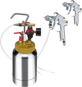 Tanque a presión de pintura en aerosol, bote a presión de pintura de aire ligero de 2L/0.5gal, boquilla de 1,8mm, <span class=keywords><strong>pistola</strong></span> de pintura en aerosol, mangueras de <span class=keywords><strong>3m</strong></span> - Product Image 1