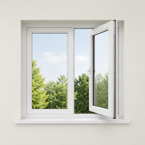Fenêtre américaine à grand panneau de verre, fenêtre à auvent en aluminium pour maison, fenêtre à battant pour usage résidentiel - Product Image 3