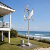 Éolienne à axe vertical GWH-1KW, hélice à 3 pales omnidirectionnelle sans dérive, générateur VAWT 1KW, fonctionnement ultra silencieux