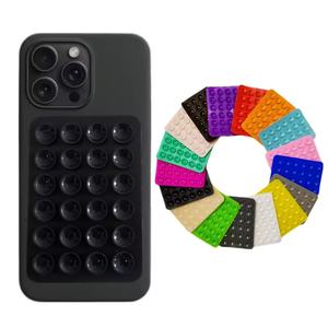 Support mural adhésif en silicone antidérapant pour téléphone portable, 24 ventouses, vente chaude - Product Image 1