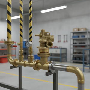 Pressure <b>Controlling</b> Valve OEM Supplier of Polished Brass GAS Ball VALVES Normal Temperature High Quality Cnc Machining Parts - Product Image 3