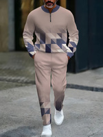 Ensemble de survêtement de sport respirant pour homme, grande taille, imprimé, avec logo personnalisé, vêtements de sport