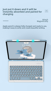 Máy tính bảng bao gồm & trường hợp OLP PU da TPU Tablet bàn phím trường hợp đối với Redmi SE 8.7 máy tính bảng Bàn phím không dây máy tính bảng trường hợp - Product Image 5