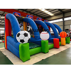 Juego Inflable de PVC para Fiestas Infantiles, Juego Deportivo de Carnaval con Personajes de Dibujos Animados, Juego Interactivo 4 en 1 - Product Image 6
