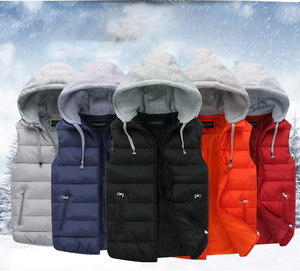 Chalecos con Capucha para Hombre y Mujer, Gruesos, Nuevos, de Otoño e Invierno, a la Moda - Product Image 1