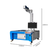 Machine de marquage laser à fibre Galvo 3D CKMACHINE MOPA 1200x1200mm Grande CNC Sino Galvo DXF pour titane, acier inoxydable, plastique