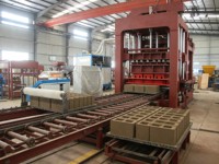 Machine de fabrication de blocs de pavés en béton hydraulique entièrement automatique QT15-15, ligne de production à haute productivité équipée d'un moteur