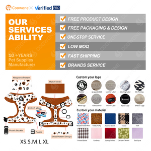 Ensemble de <span class=keywords><strong>laisse</strong></span> et de harnais pour <span class=keywords><strong>chien</strong></span> avec logo personnalisé OEM, <span class=keywords><strong>laisse</strong></span> de <span class=keywords><strong>chien</strong></span> personnalisée, collier de chiot de luxe, harnais pour animaux de compagnie réglable, fournitures pour animaux de compagnie personnalisées - Product Image 4