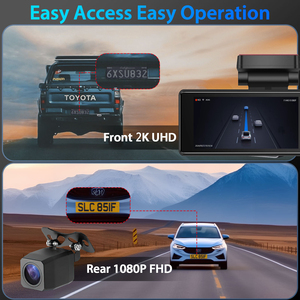 3.16 "Màn hình 1440p/4K WIFI GPS <span class=keywords><strong>2K</strong></span> + 1080P tầm nhìn ban đêm 170 Độ góc rộng TACHOGRAPH ADAS 24 giờ đậu xe giám sát hộp đen - Product Image 2