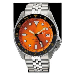 Non. Montre mécanique entièrement automatique avec bracelet en acier inoxydable de 22 mm de largeur, cadran à quatre aiguilles avec affichage lumineux - Product Image 2