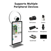 Máquina de Transmisión en Vivo Android de 15.6 Pulgadas, WiFi, Escritorio, Metal, OEM, Pantalla Táctil de 10 Puntos, Cámara HD, Equipo de Transmisión Inalámbrica