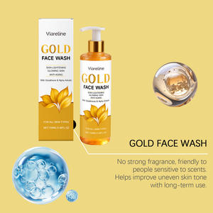 Limpiador hidratante dorado que limpia suavemente y ilumina la piel del rostro, limpiador hidratante y refrescante. - Product Image 3