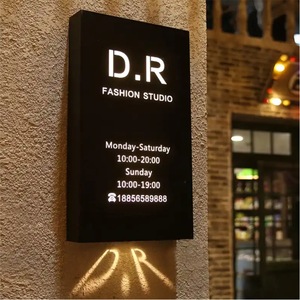 Hộp Đèn quảng cáo tinh tế biểu tượng thương mại Tùy chỉnh có các ký tự rỗng được chiếu sáng và các dấu hiệu chiếu - Product Image 2