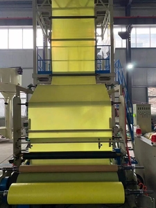 เครื่องผลิตฟิล์มพลาสติกบรรจุภัณฑ์แบบสามชั้นและห้าชั้น เครื่องเป่าฟิล์มบรรจุภัณฑ์ เครื่องอัดรีดฟิล์มเป่าสำหรับบรรจุภัณฑ์ - Product Image 3