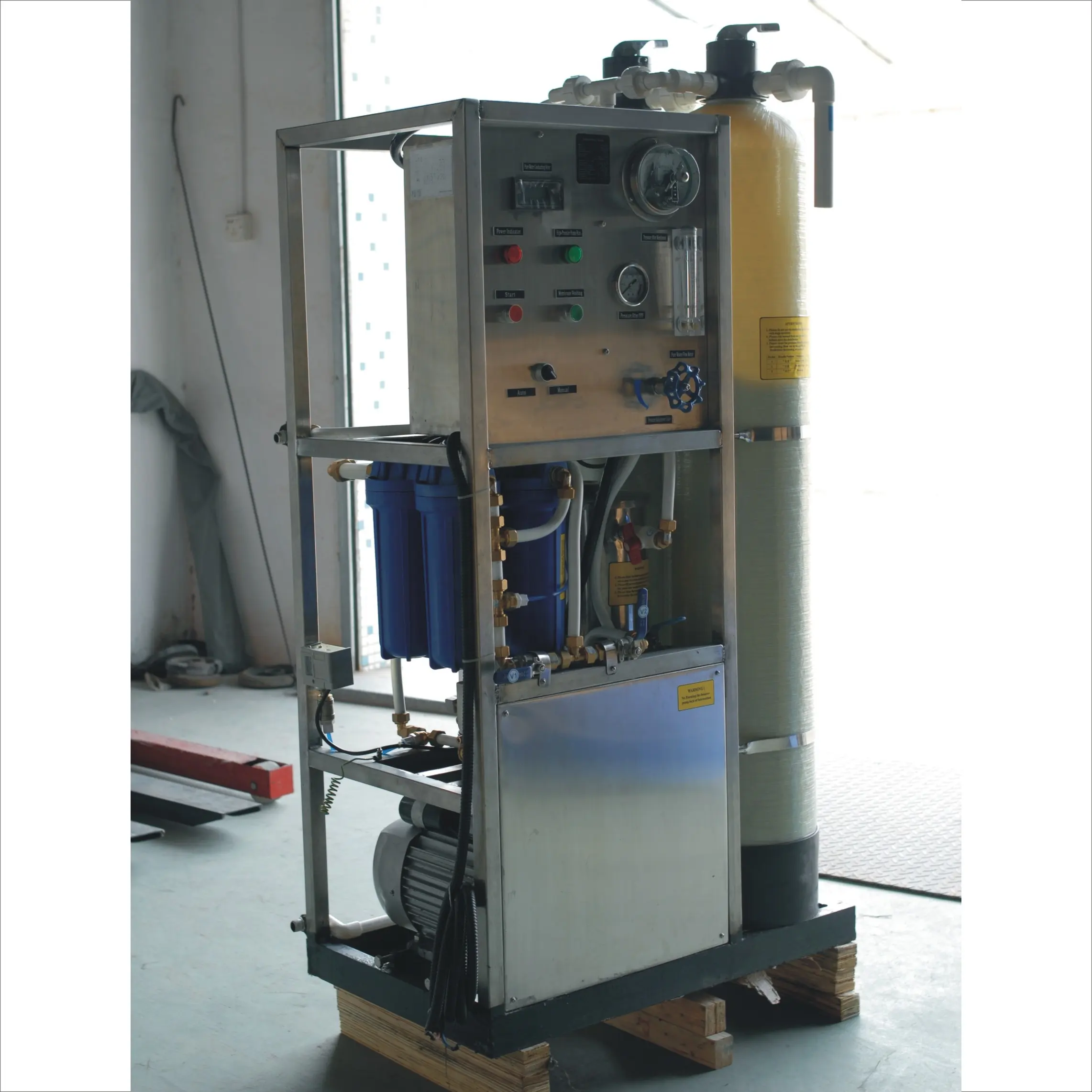 1000L/D 3000gpd umkehrosmose ro solarstrom wasserauflösungsanlage wasseraufbereitungsanlage ro wassersystem