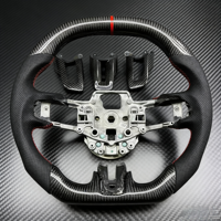Volant en fibre de carbone de haute qualité compatible avec Ford Mustang 2015 2016 2017 2018 2019 2020 2021 2022 2023 Accessoires intérieurs